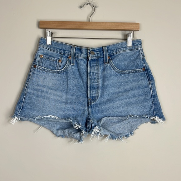 Levi's Pants - Levi's Women's 501 Cut Off Denim Shorts Size 28